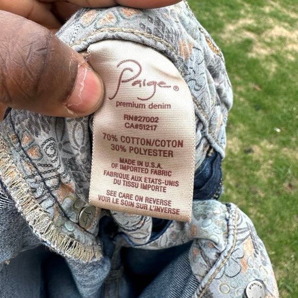 Paige Denim Women’s Skyline Straight Leg Skinny‎ Blue Jeans Size 27 - Picture 9 of 12